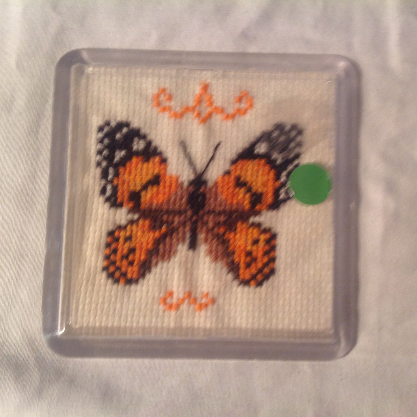 CROSS STITCH COASTER INCLUDING P&P TO UK CODE 118