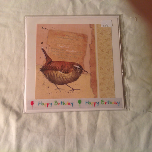 6x6 INCH BIRD CARDS HAPPY BIRTHDAY INCLUDING P&P TO UK  CODE 28