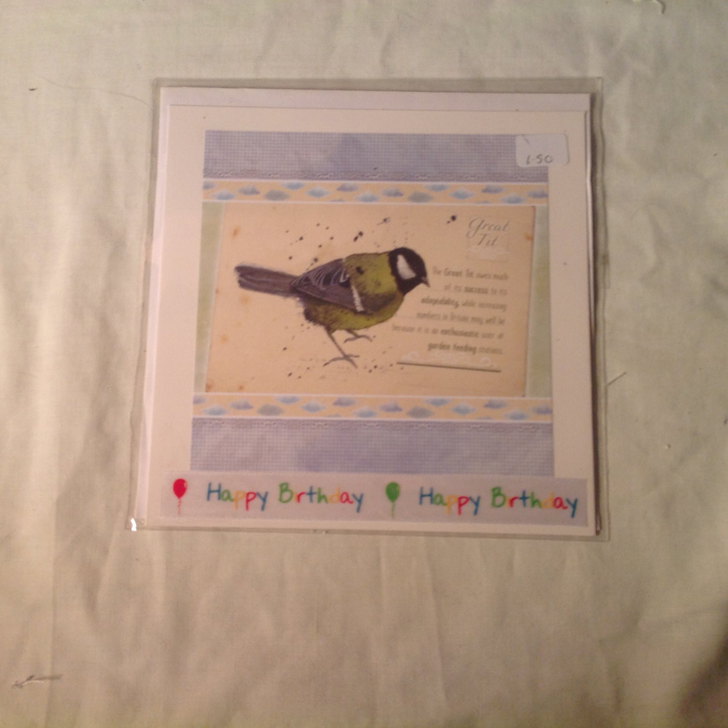 6x6 INCH BIRD CARDS HAPPY BIRTHDAY INCLUDING P&P TO UK  CODE 30