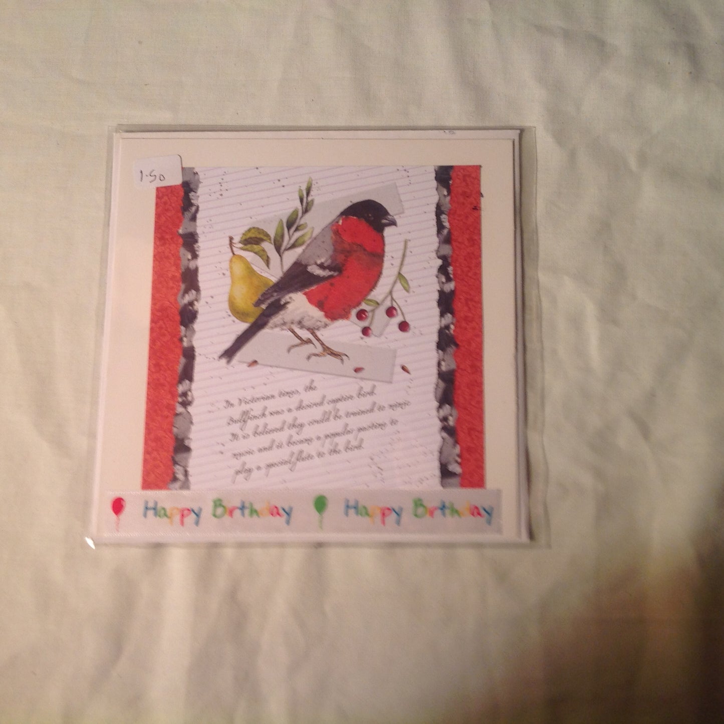 6x6 INCH BIRD CARDS HAPPY BIRTHDAY INCLUDING P&P TO UK  CODE 33