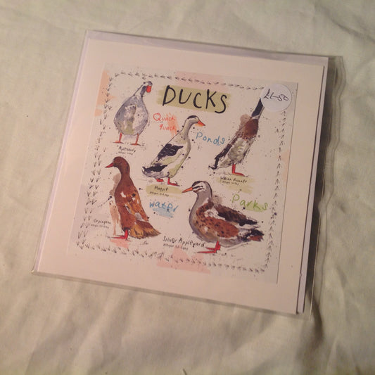 6x6 INCH BIRD CARDS INCLUDING P&P TO UK  CODE 24