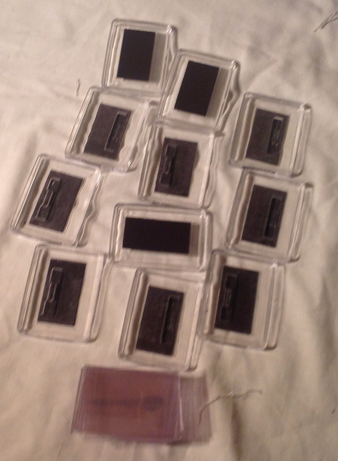 9 CROSS STITCH BLANK FRIDGE MAGNETS SIZE 55MM X 35MMBITS INCLUDING P&P TO UK CODE 103