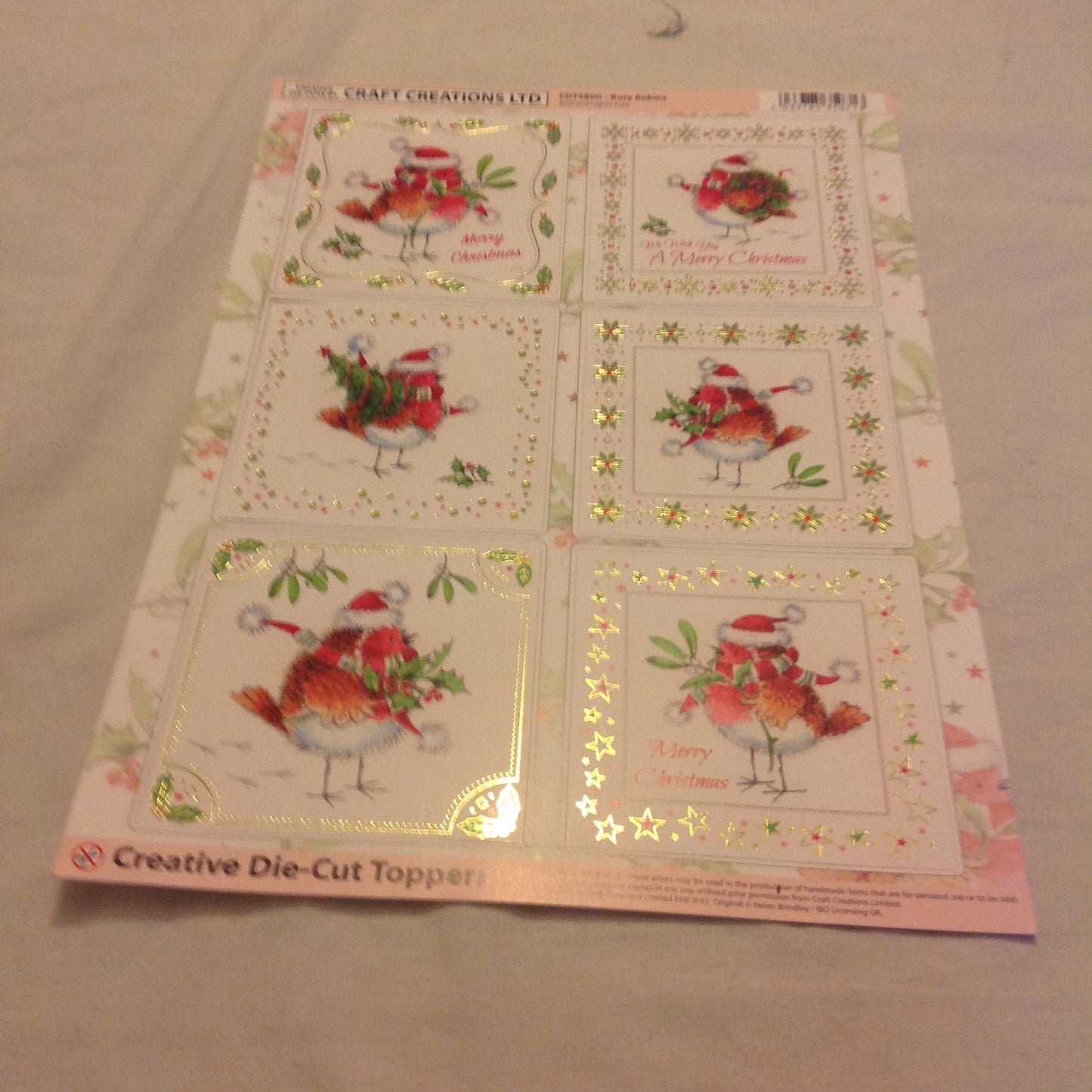 6X6 INCH CARD KITS INCLUDING P&P TO UK  CODE 120