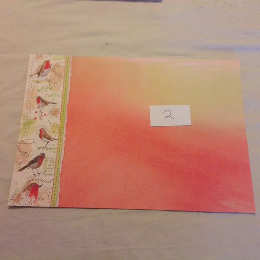 A4 DECORATED CARD  INCLUDING P&P TO UK  CODE 35