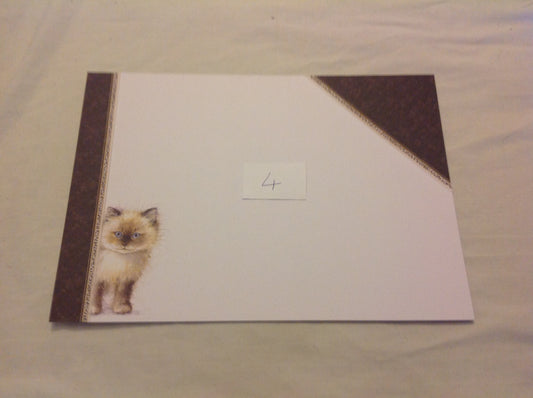 A4 DECORATED CARD  INCLUDING P&P TO UK  CODE 54