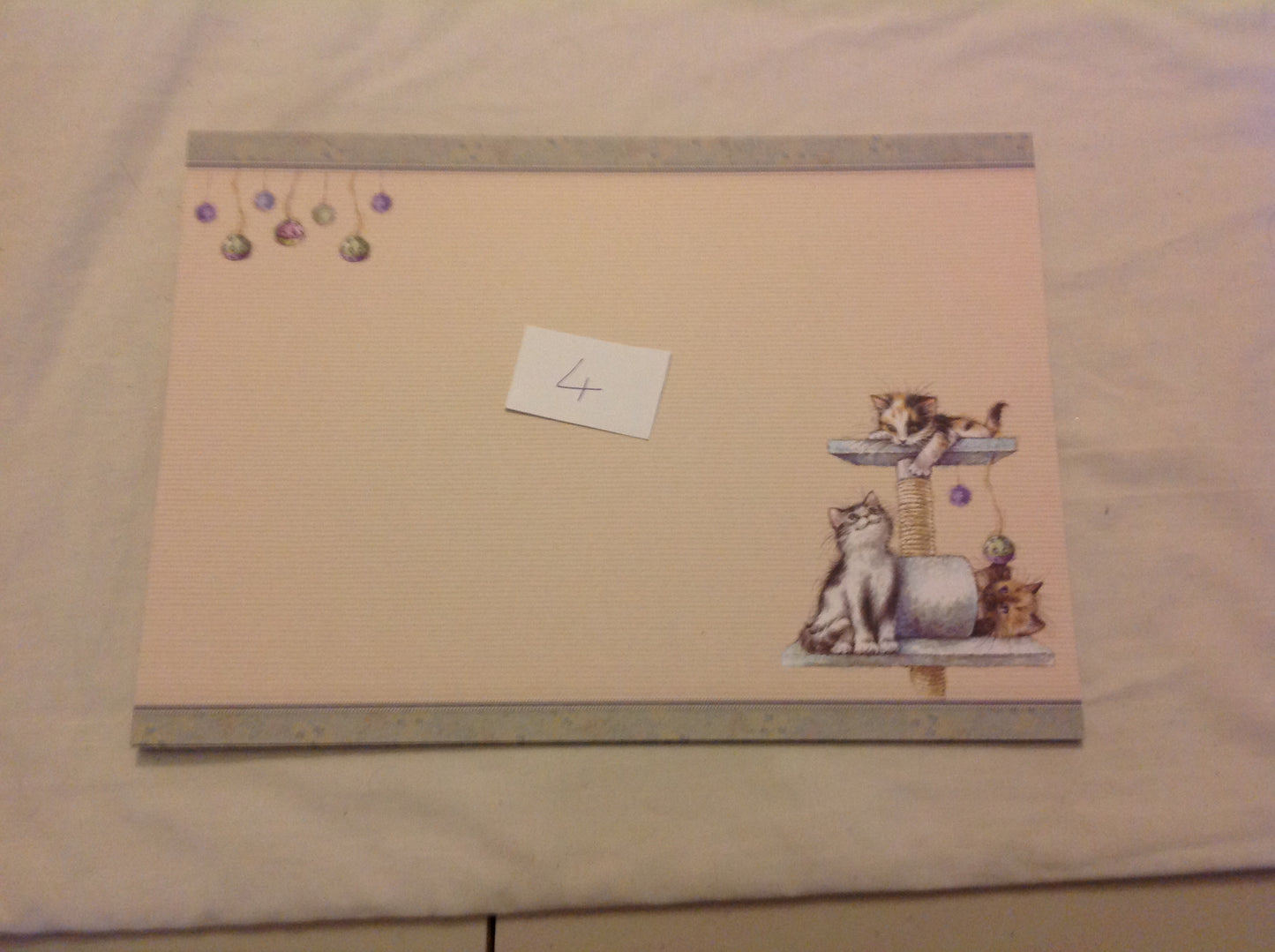 A4 DECORATED CARD  INCLUDING P&P TO UK  CODE 58