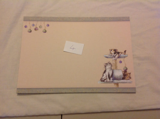 A4 DECORATED CARD  INCLUDING P&P TO UK  CODE 58