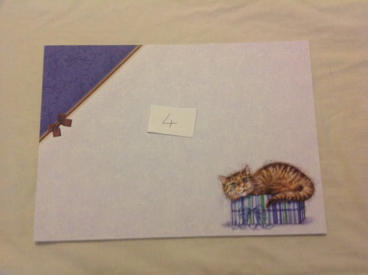 A4 DECORATED CARD  INCLUDING P&P TO UK  CODE 65