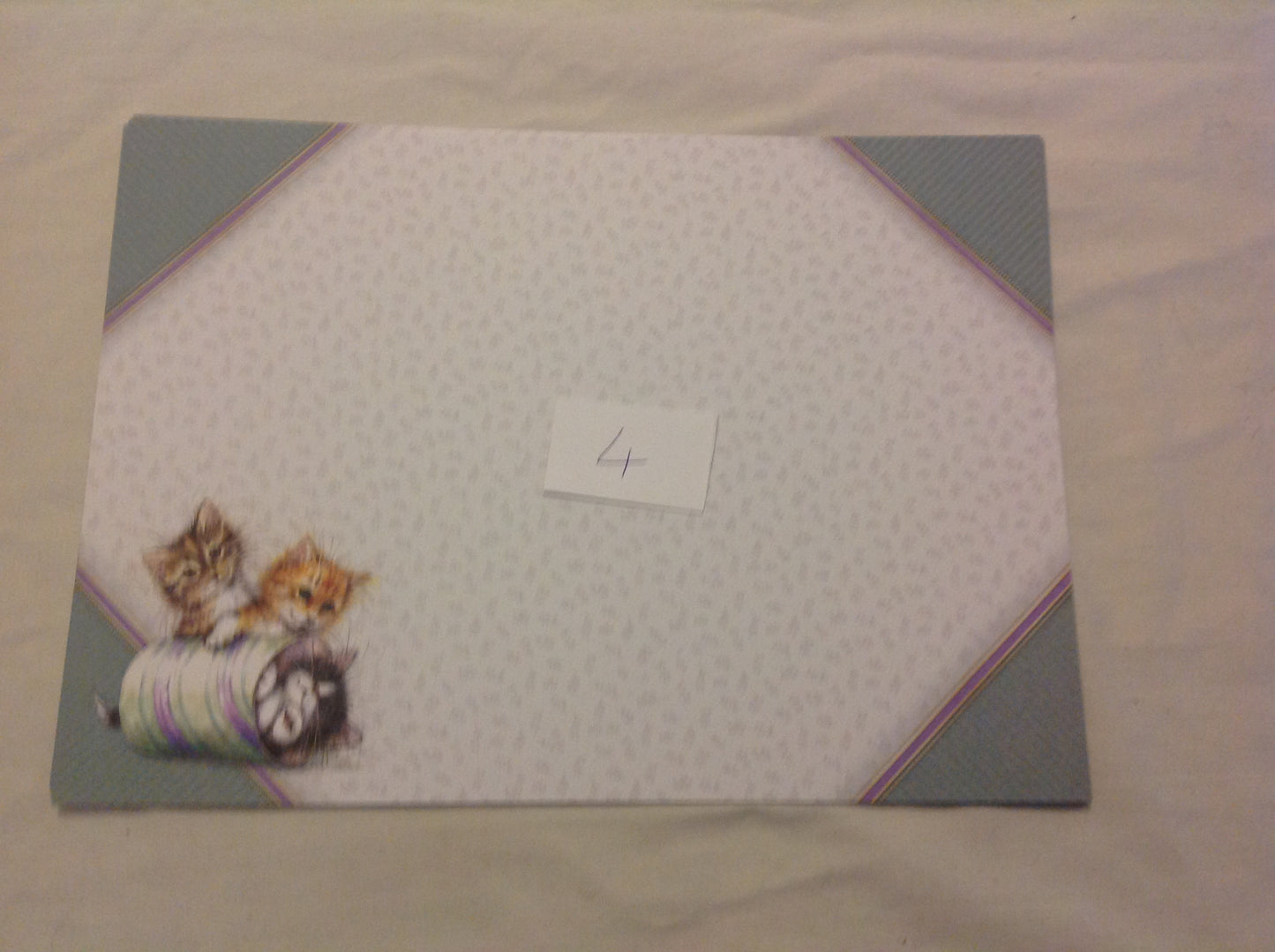 A4 DECORATED CARD  INCLUDING P&P TO UK  CODE 66