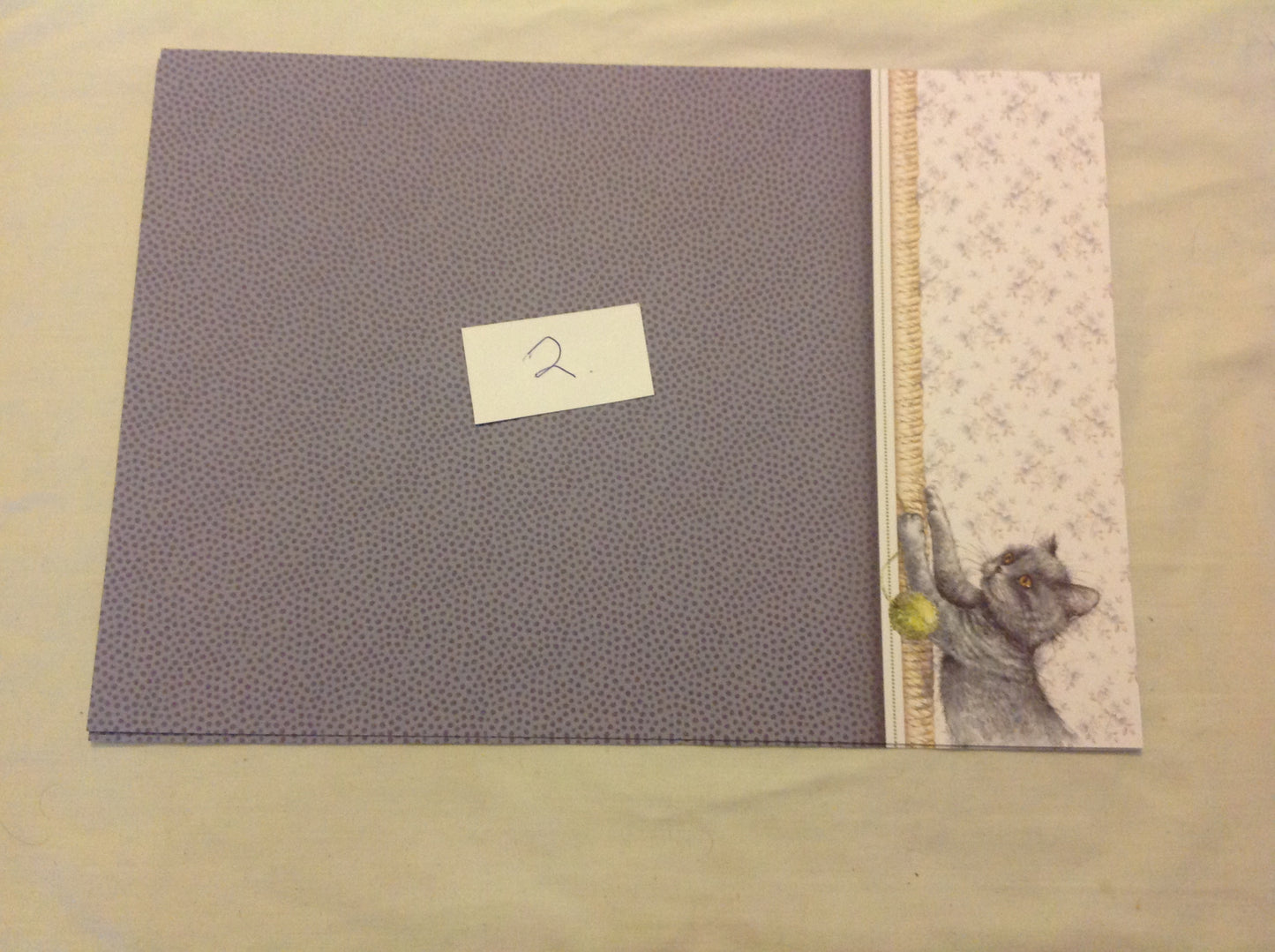 A4 DECORATED CARD  INCLUDING P&P TO UK  CODE 69