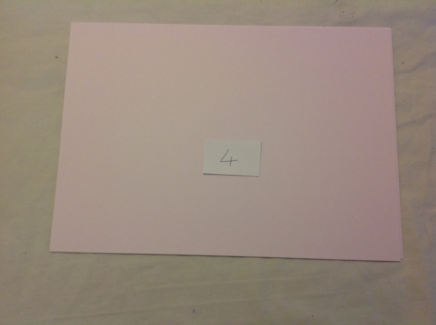 A4 DECORATED CARD  INCLUDING P&P TO UK  CODE 76