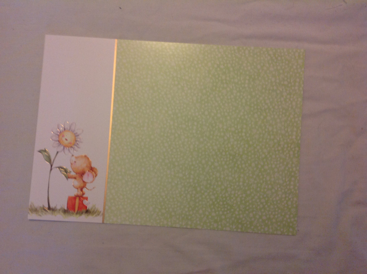 A4 DECORATED CARD  INCLUDING P&P TO UK  CODE 80