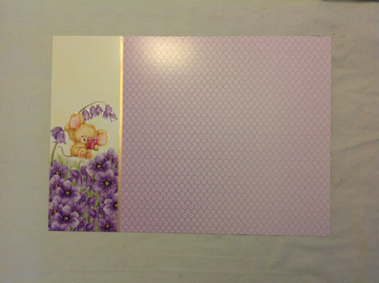 A4 DECORATED CARD  INCLUDING P&P TO UK  CODE 84