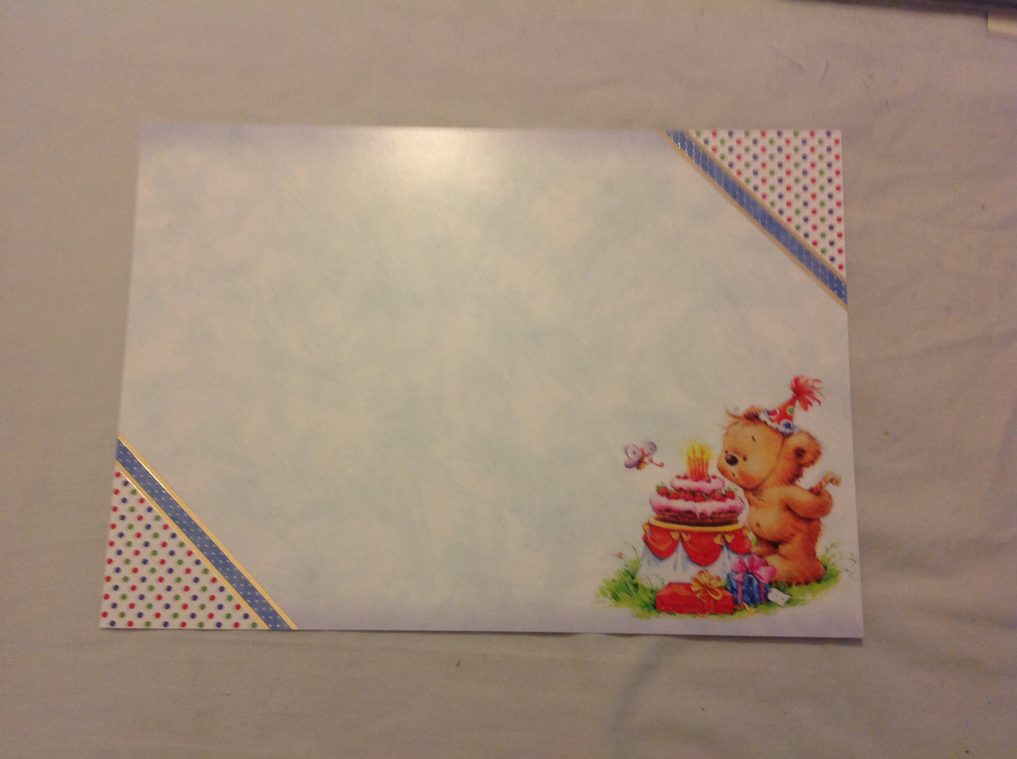 A4 DECORATED CARD  INCLUDING P&P TO UK  CODE 100