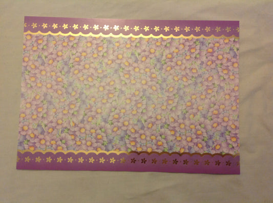 A4 DECORATED CARD  INCLUDING P&P TO UK  CODE 105