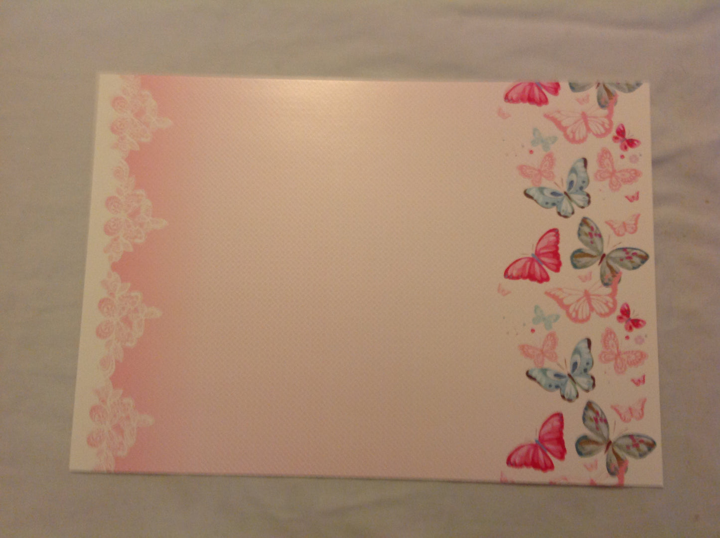 A4 DECORATED CARD  INCLUDING P&P TO UK  CODE 109