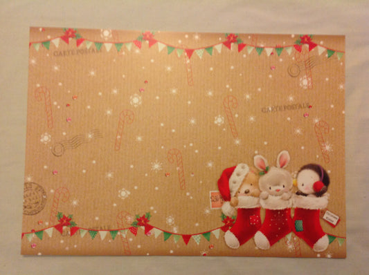 A4 DECORATED CARD  INCLUDING P&P TO UK  CODE 123