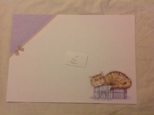 A4 DECORATED CARD  INCLUDING P&P TO UK  CODE 132