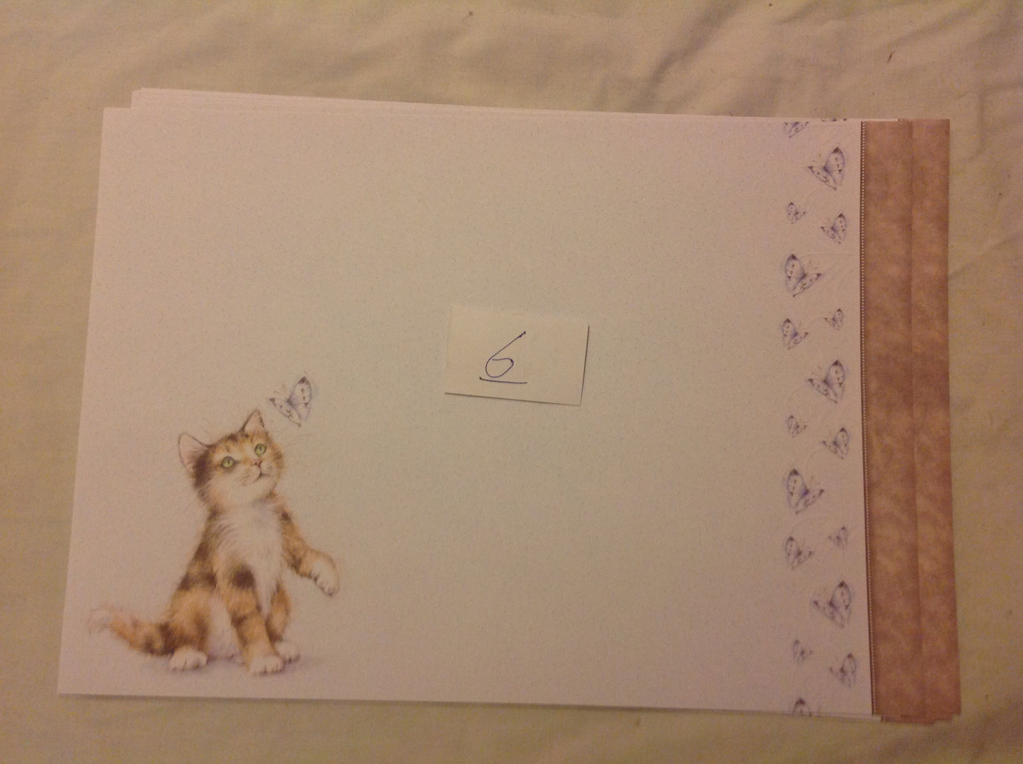 A4 DECORATED CARD  INCLUDING P&P TO UK  CODE 133