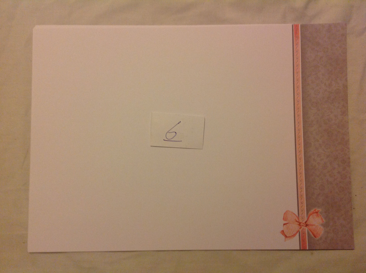 A4 DECORATED CARD  INCLUDING P&P TO UK  CODE 134