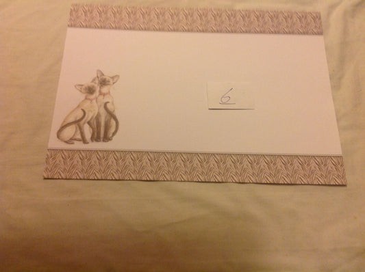 A4 DECORATED CARD  INCLUDING P&P TO UK  CODE 143