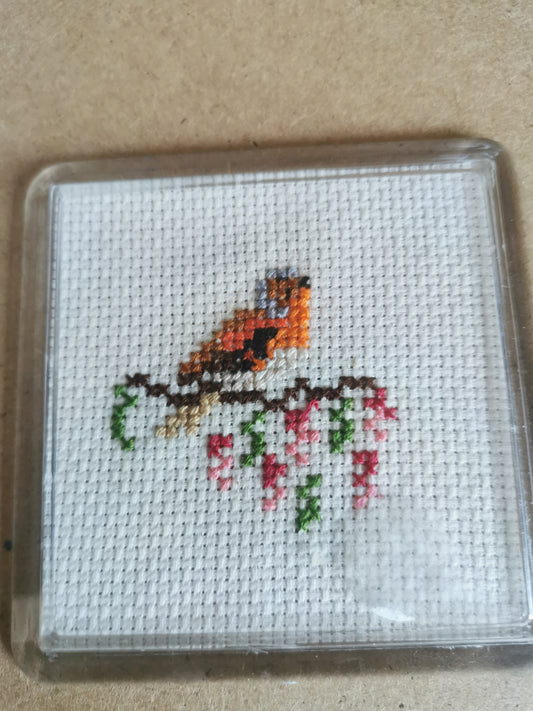 CROSS STITCH COASTER INCLUDING P&P TO UK CODE 119