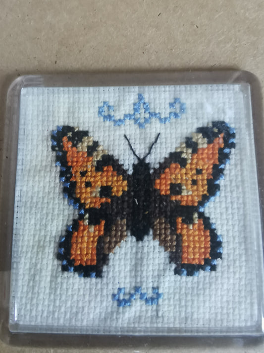 CROSS STITCH COASTER INCLUDING P&P TO UK CODE 121