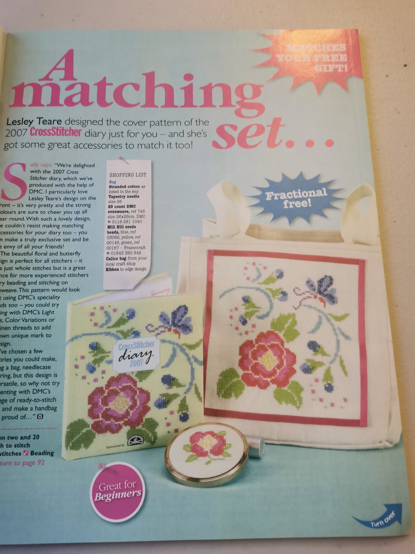 CROSS STITCH MAGAZINE INCLUDING P&P TO UK CODE 27