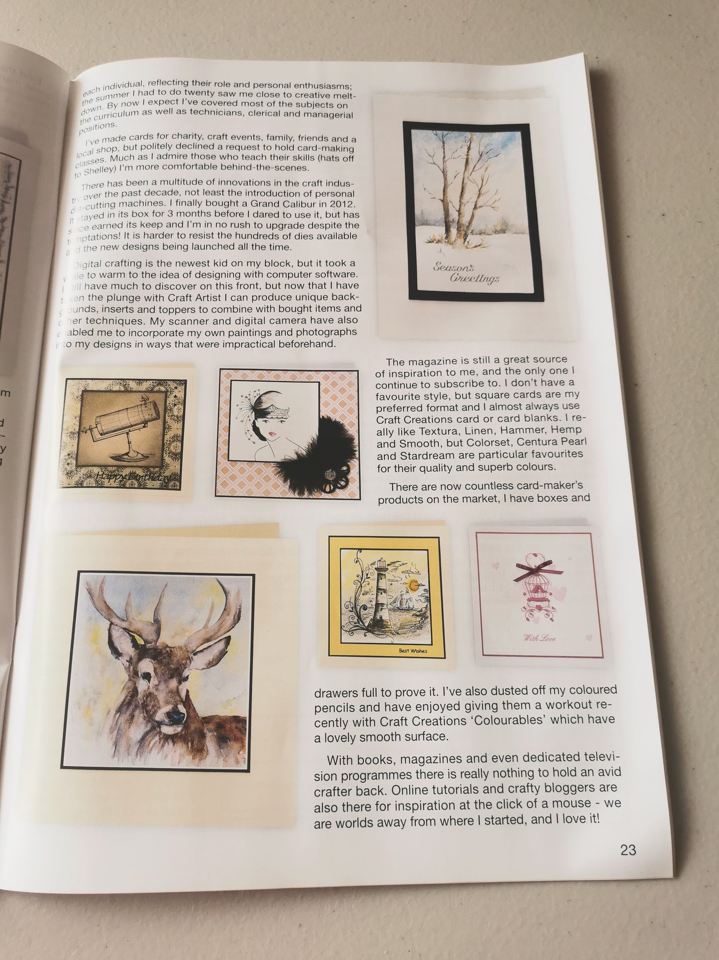 ART AND CRAFT MAGAZINES INCLUDING P&P TO UK  CODE 83