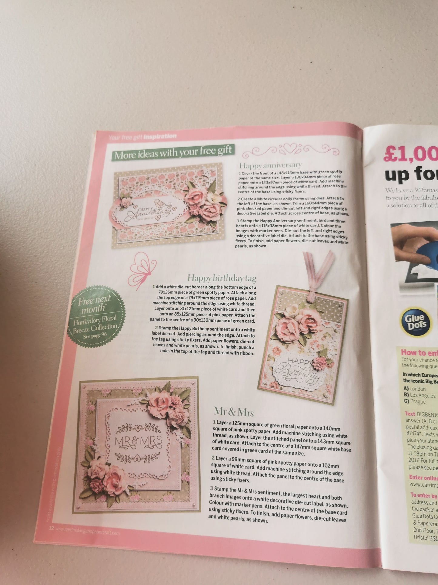 CARDMAKING & PAPERCRAFT INCLUDING P&P TO UK  CODE 407