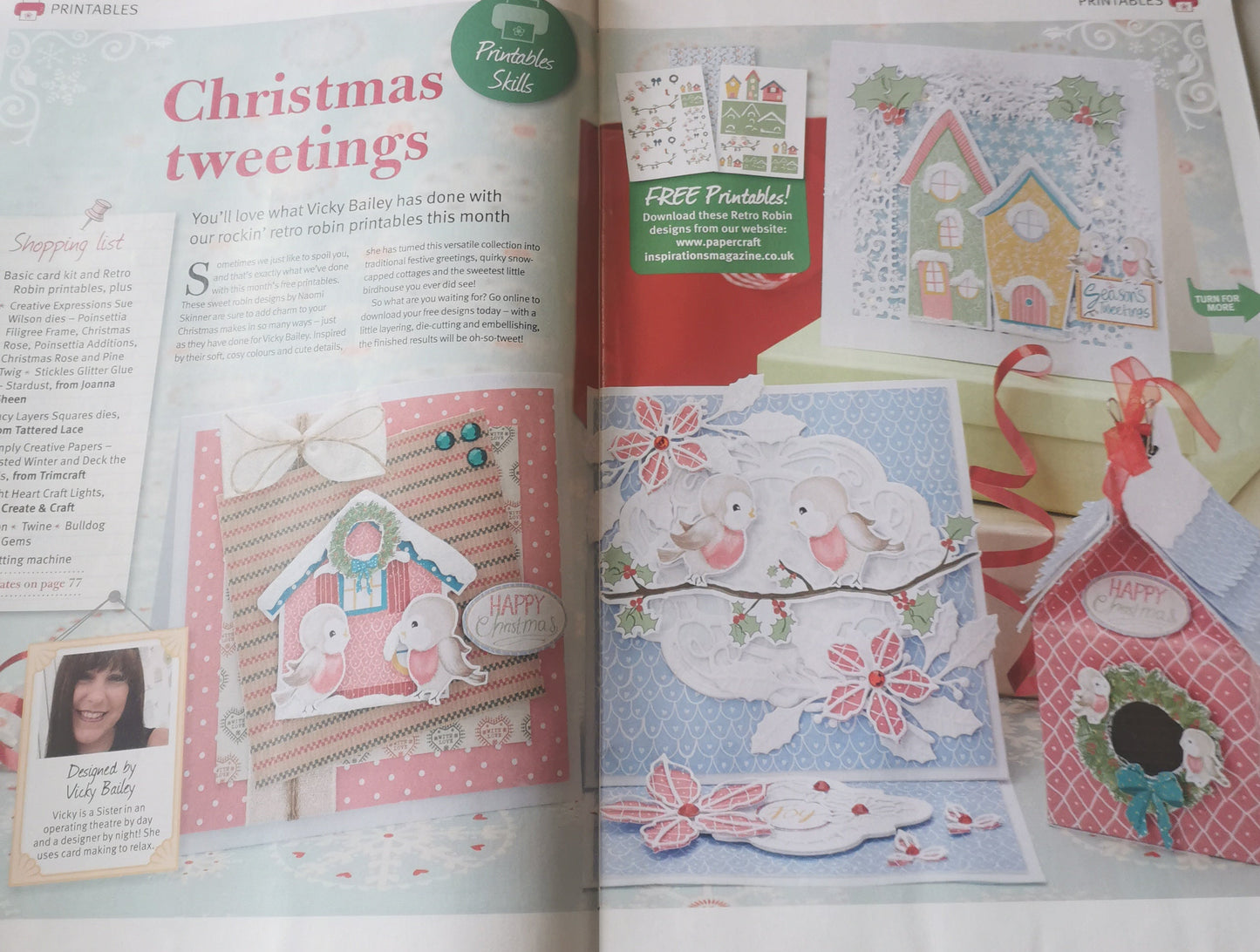 PAPERCRAFT INSPIRATIONS INCLUDING P&P TO UK SALE ON 2 ITEMS PLUS ACROSS MY SHOP  CODE 513