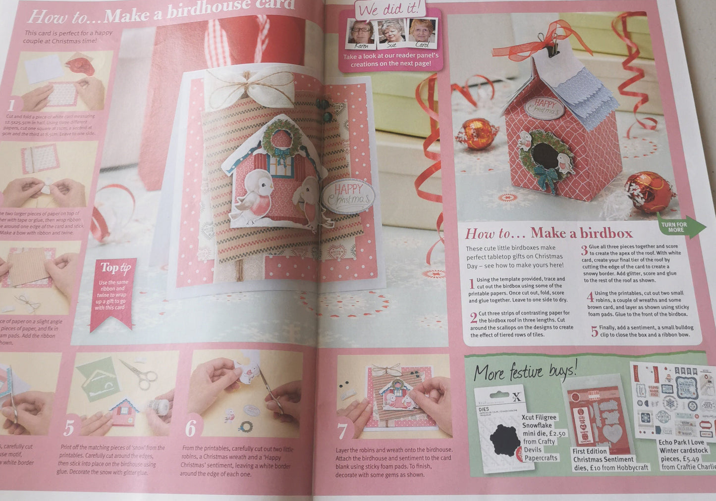 PAPERCRAFT INSPIRATIONS INCLUDING P&P TO UK SALE ON 2 ITEMS PLUS ACROSS MY SHOP  CODE 513