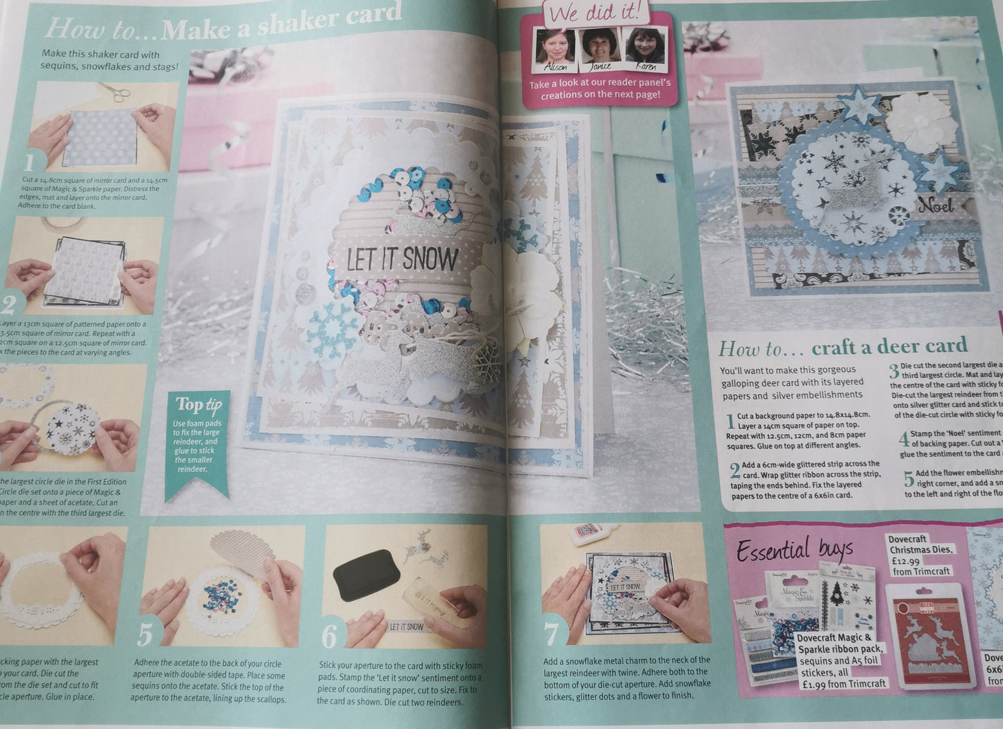 PAPERCRAFT INSPIRATIONS INCLUDING P&P TO UK SALE ON 2 ITEMS PLUS ACROSS MY SHOP  CODE 513