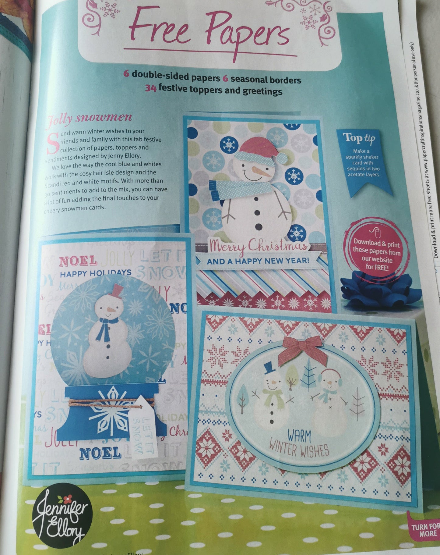 PAPERCRAFT INSPIRATIONS INCLUDING P&P TO UK SALE ON 2 ITEMS PLUS ACROSS MY SHOP  CODE 513