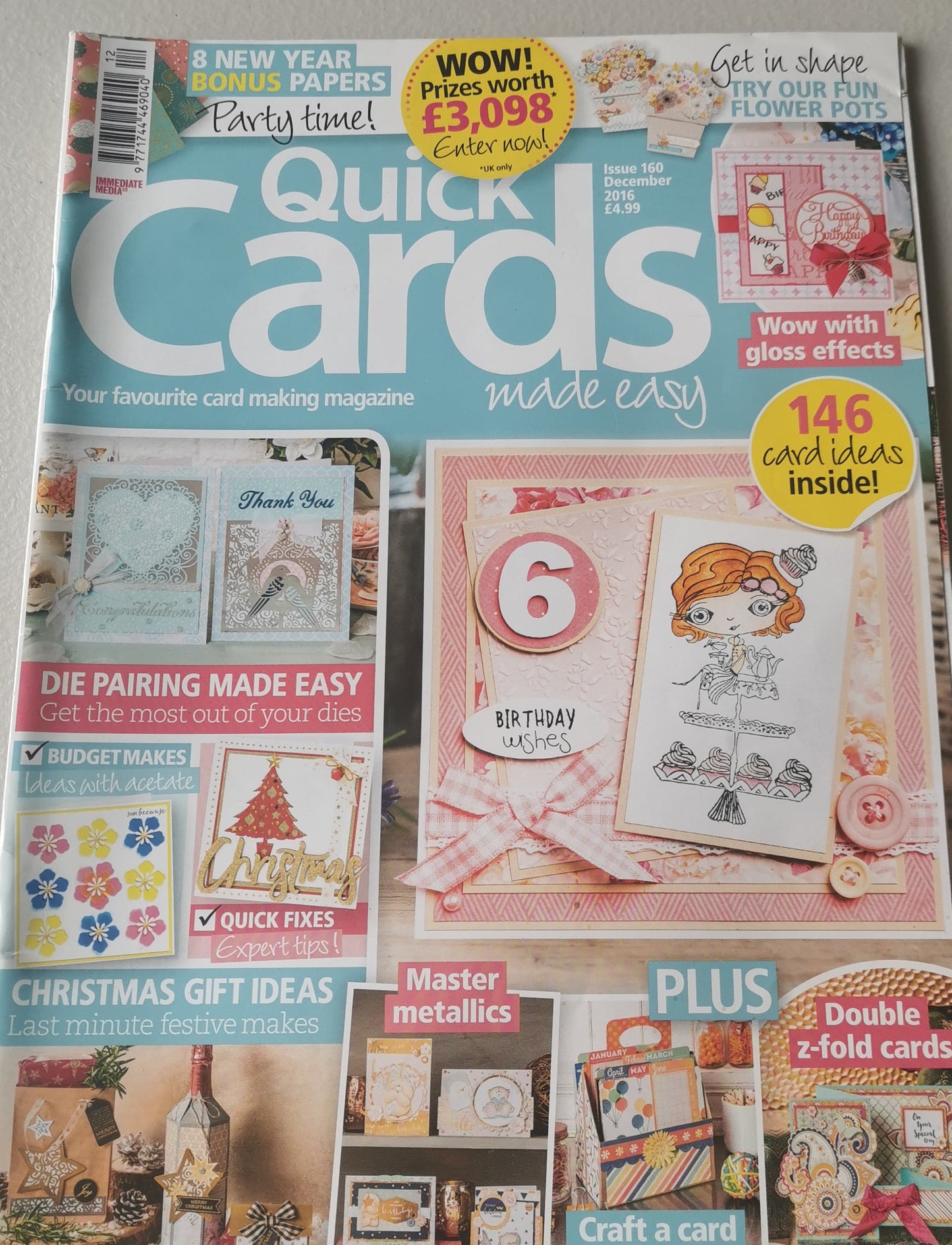 QUICK CARDS INCLUDING P&P TO UK SALE ON 2 ITMES PLUS ACROSS MY SHOP CODE 559