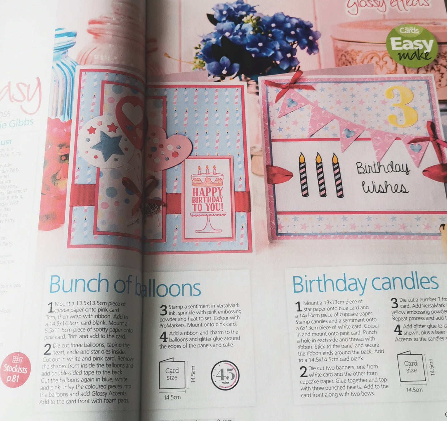 QUICK CARDS INCLUDING P&P TO UK SALE ON 2 ITMES PLUS ACROSS MY SHOP CODE 559