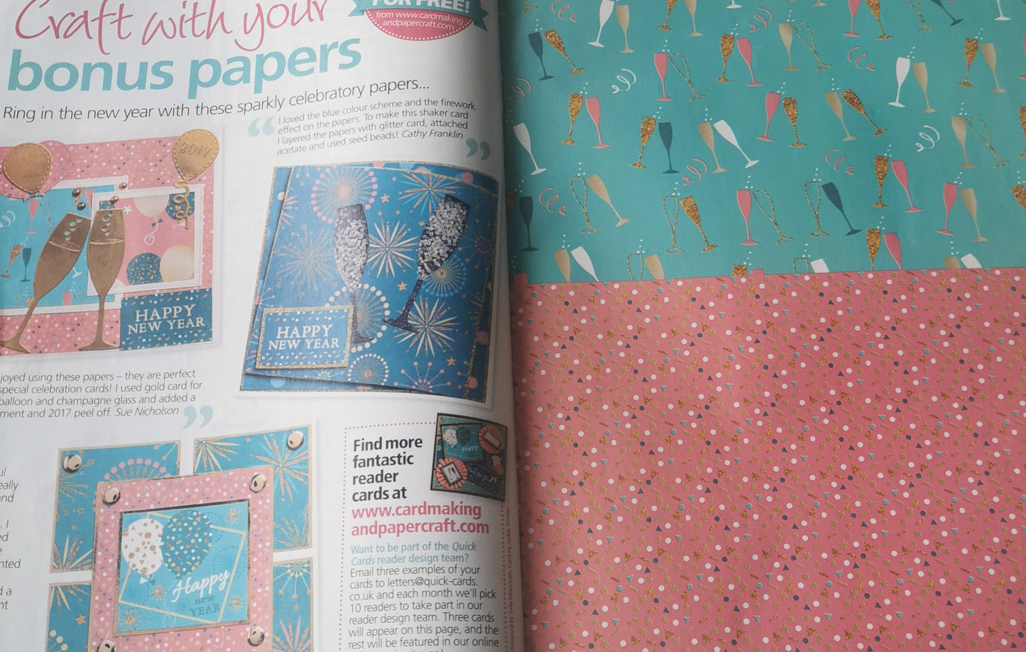 QUICK CARDS INCLUDING P&P TO UK SALE ON 2 ITMES PLUS ACROSS MY SHOP CODE 559