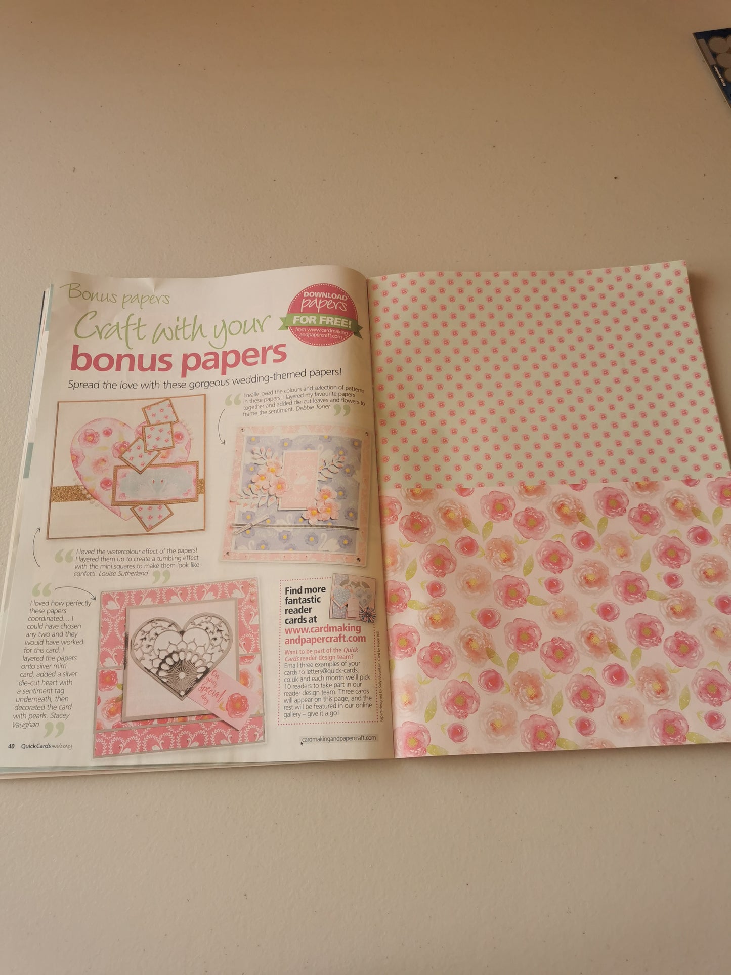 CARD & PAPER MAKING INCLUDING P&P TO UK  CODE 555