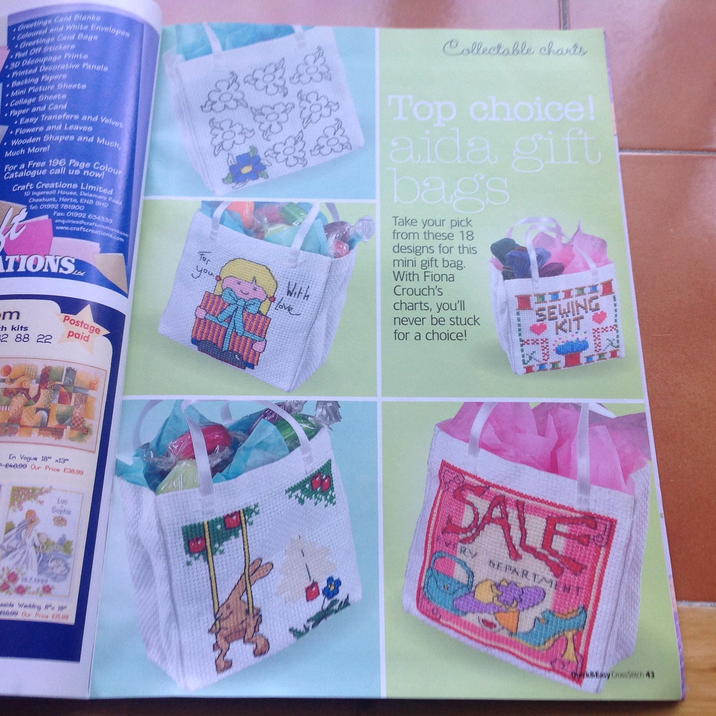 CROSS STITCH MAGAZINE INCLUDING P&P TO UK CODE 62