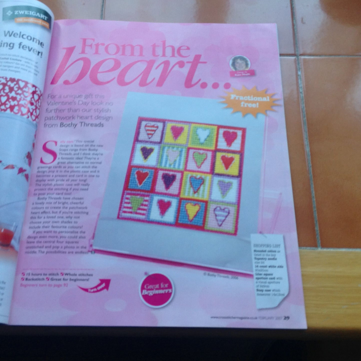 CROSS STITCH MAGAZINE INCLUDING P&P TO UK CODE 22