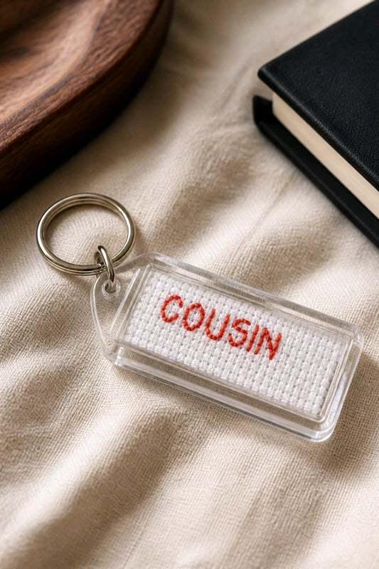 CROSS STITCH LONG KEYRINGS INCLUDING P&P TO UK SALE ON 2 ITEMS + ACROSS MY SHOP CODE 312