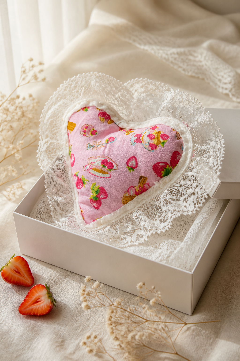 HANDMADE LAVENDER HEARTS WITH LACE PUT IN DRAW MAKES YOUR CLOTHES SMELL NICE INCLUDING P&P TO UK SALE ON 2 ITEMS + ACROSS MY SHOP CODE 16