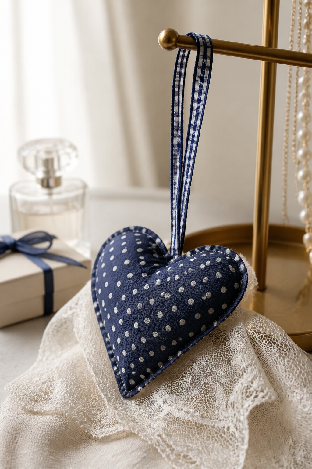HANDMADE LAVENDER HEARTS WITH LACE PUT IN DRAW MAKES YOUR CLOTHES SMELL NICE INCLUDING P&P TO UK SALE ON 2 ITEMS + ACROSS MY SHOP CODE 19