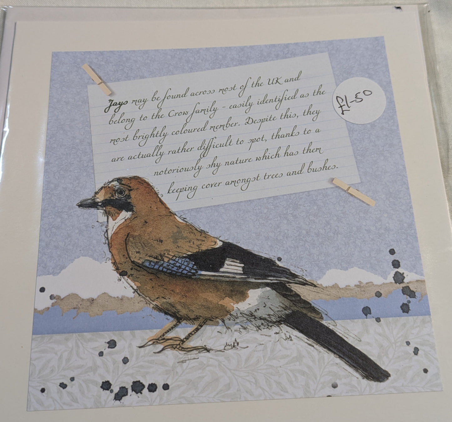 HAND MADE 6x6 INCH BIRD CARDS SALE ON 2 ITEMS ACROSS MY SHOP INCLUDING P&P TO UK  CODE 1